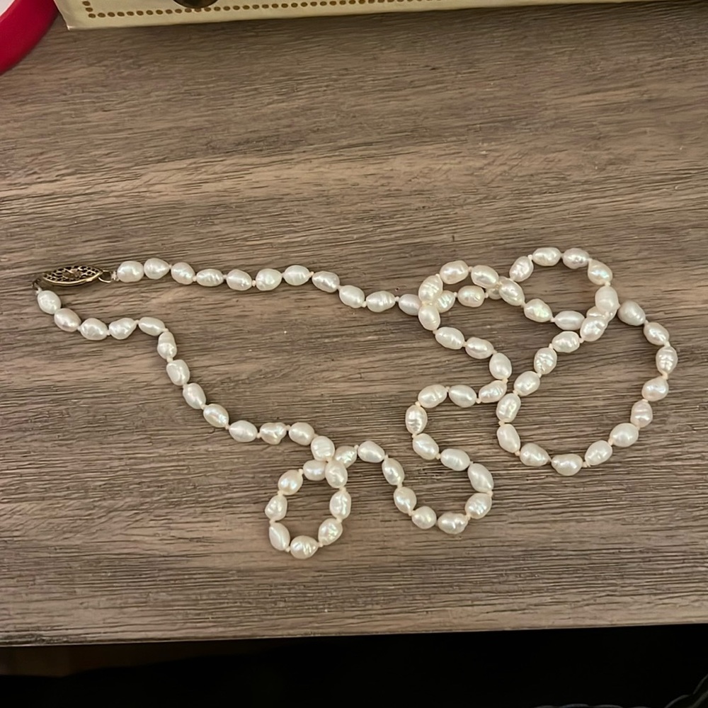 Pearl necklace- unsure if real